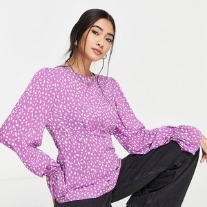 🍇 River Island Puff Sleeve Blouse